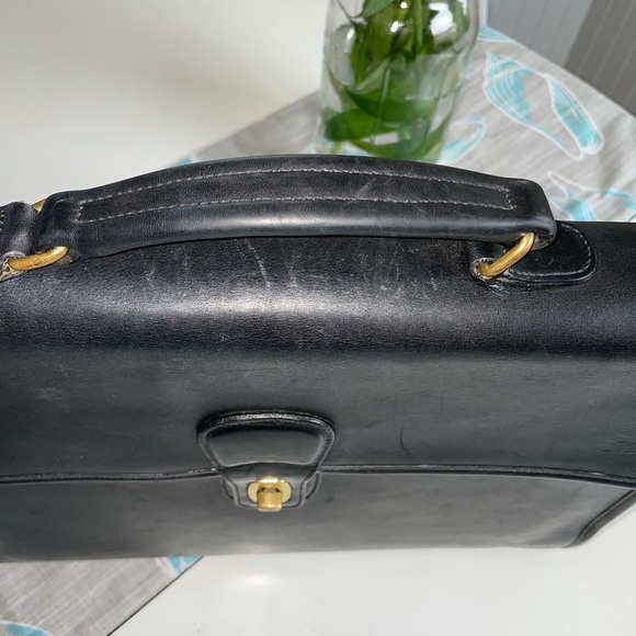 Coach Fold-Over Briefcase Made in Italy - Picture 4 of 13